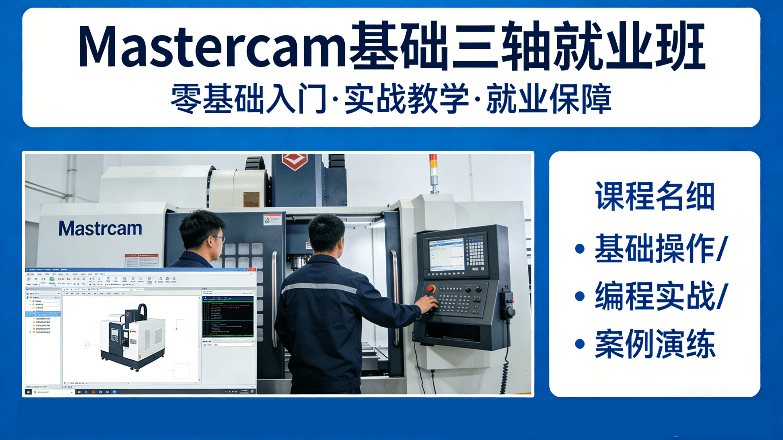 MASTRCAM基础三轴就业班