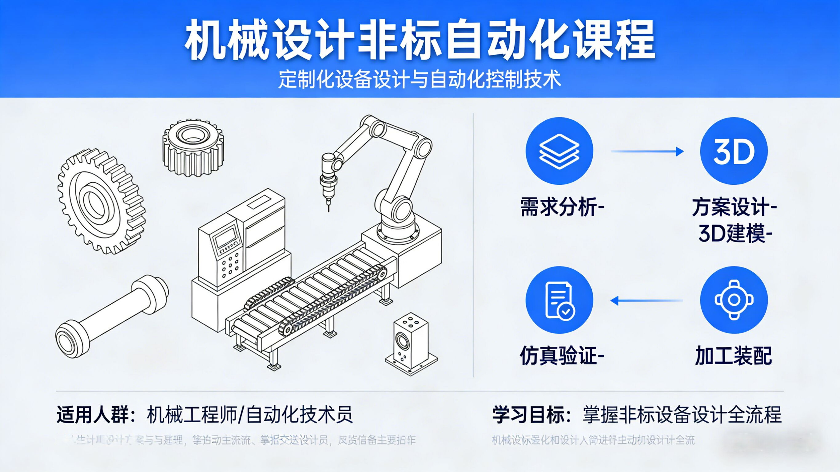 机械设计非标自动化设计课程 - 友恩机械师实训中心