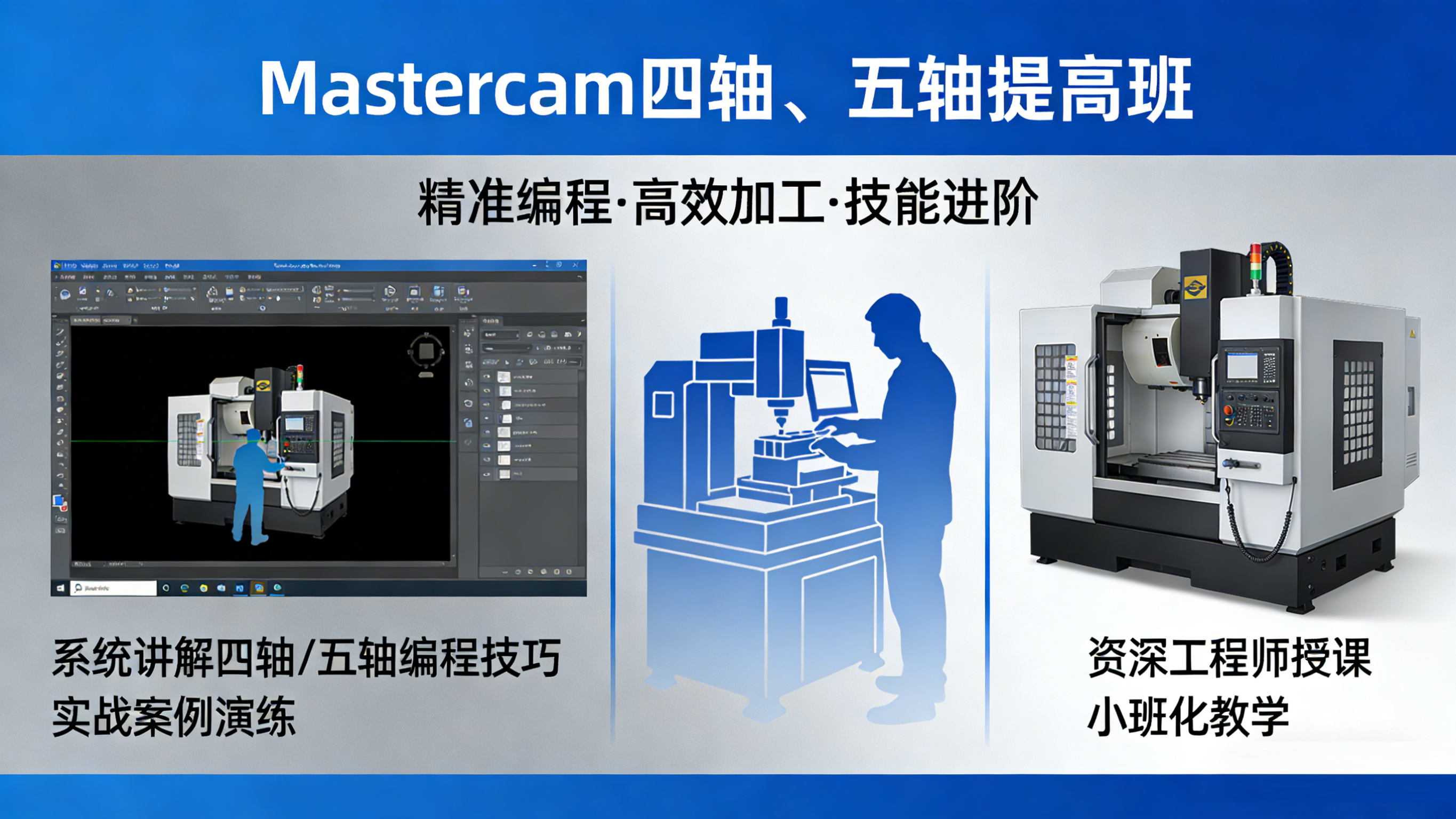 MASTRCAM编程四轴、五轴提高班 - 友恩机械师实训中心